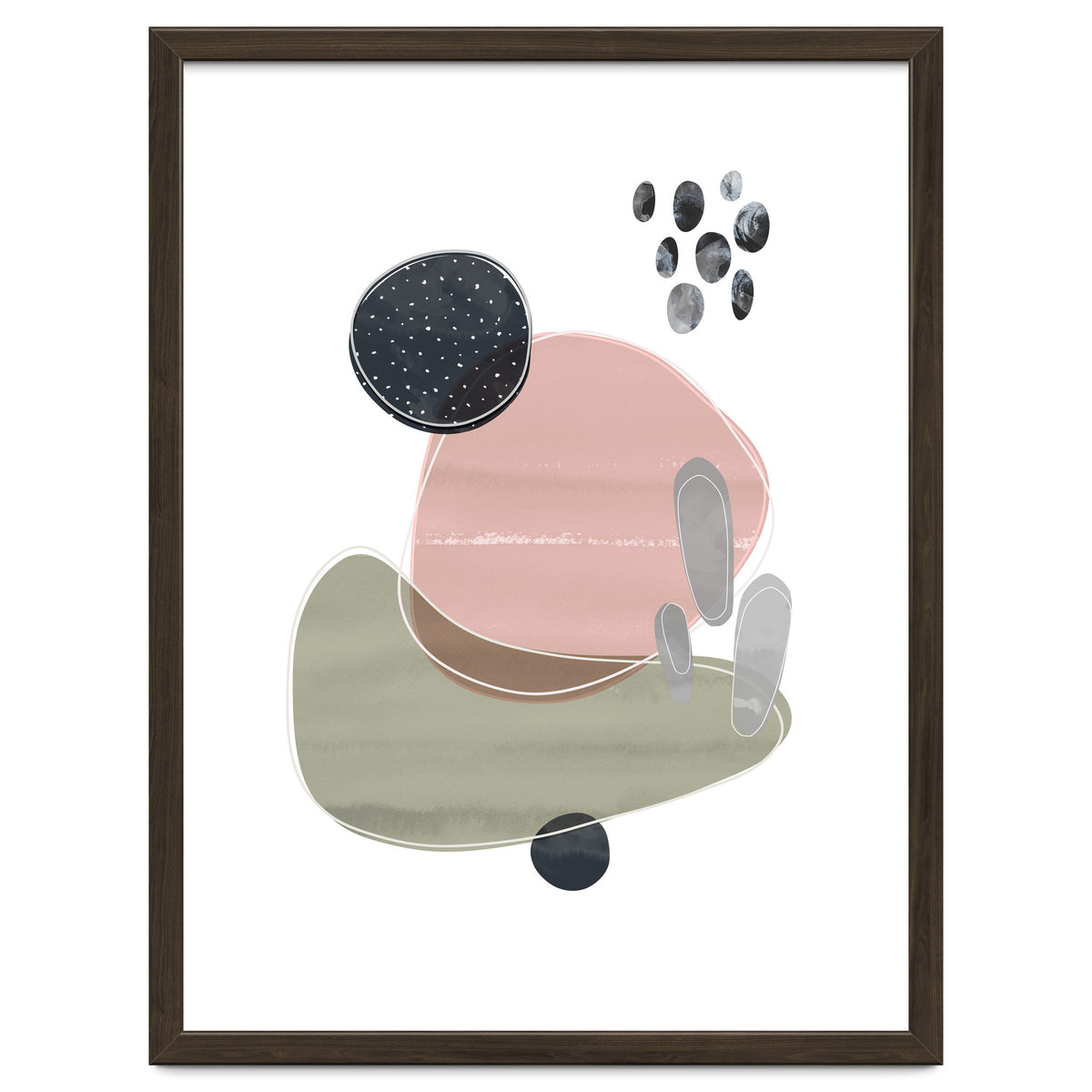 Bold Organic Shapes Pink