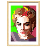 Sharon Stone Actress Movie Retro Illustration thumbnail
