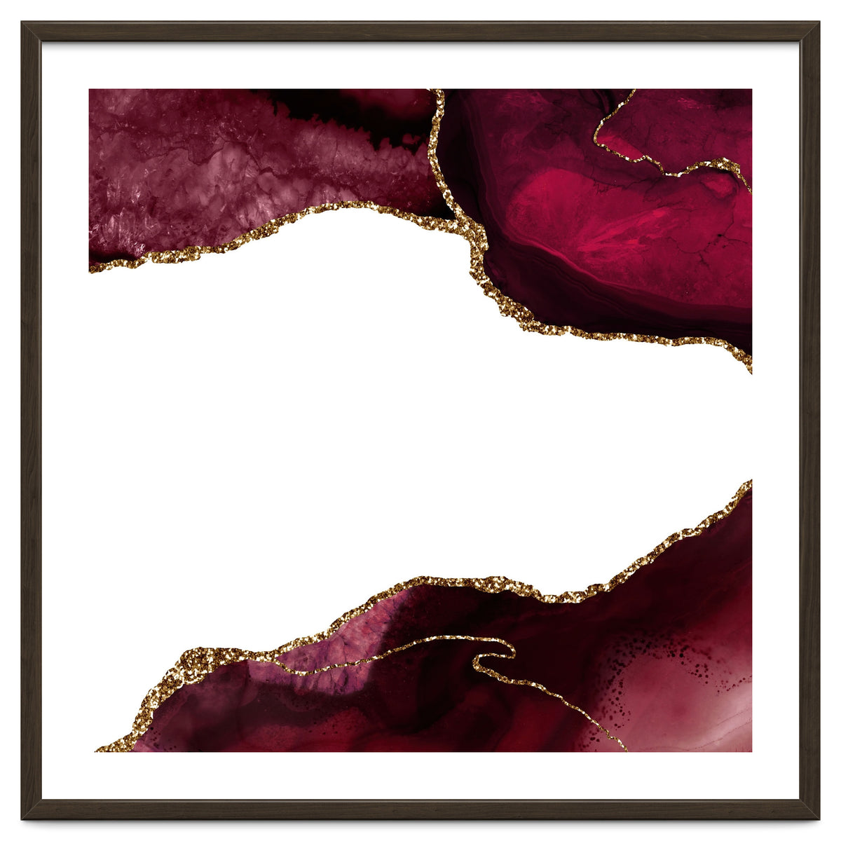 Burgundy & Gold Agate Texture 29