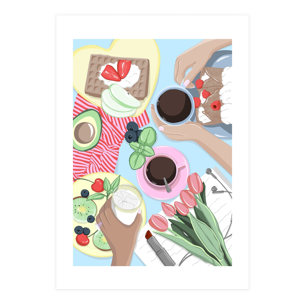 Girl Dinner Table (Print Only)