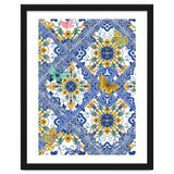 Sicilian Italian Tiles Butterflies And Flowers thumbnail