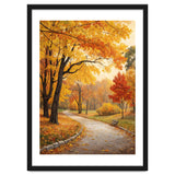 Original Autumn Park Landscape Oil Painting Style thumbnail