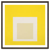 JOSEF ALBERS - HOMAGE TO THE SQUARE YELLOW WHITE