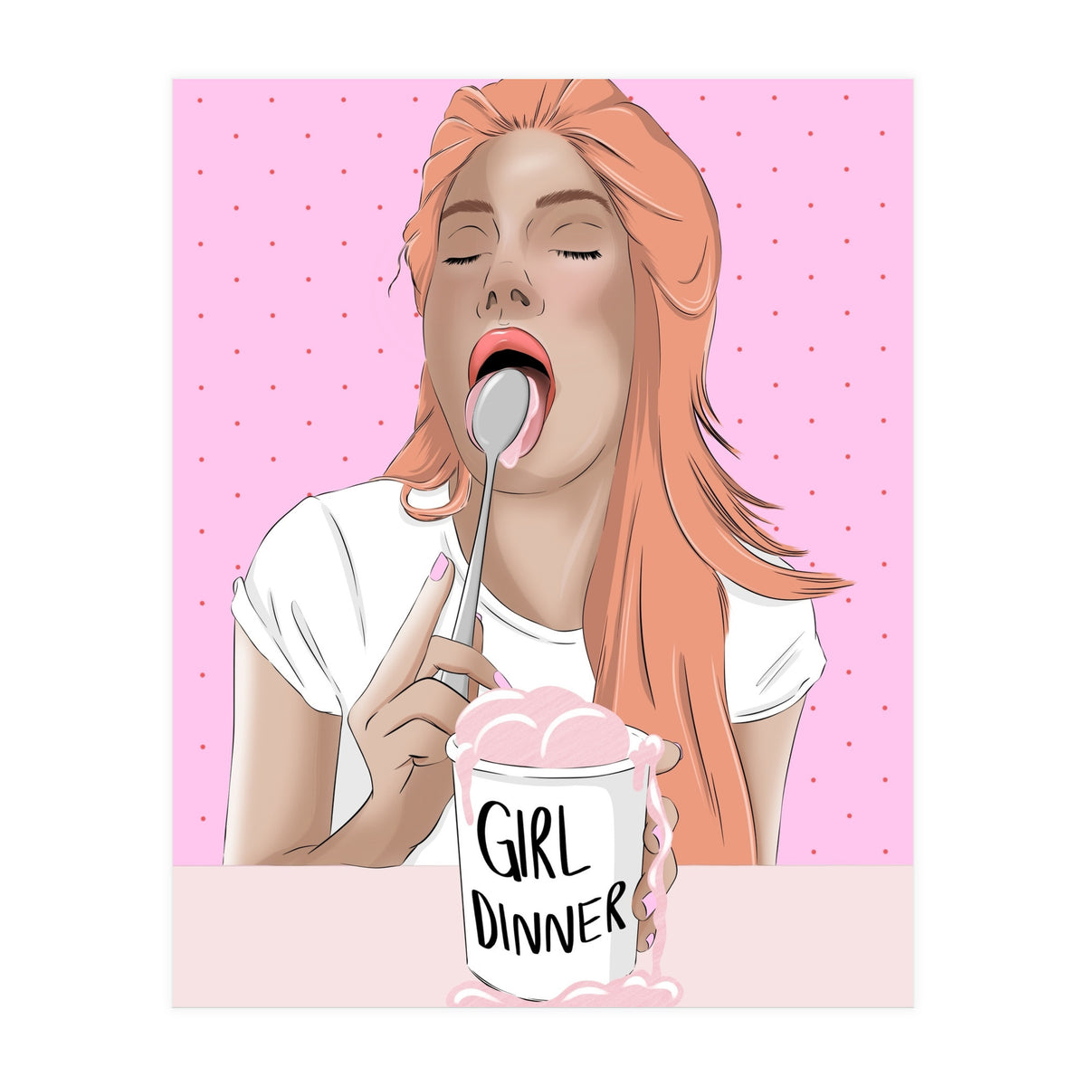 Girl Dinner (Print Only)