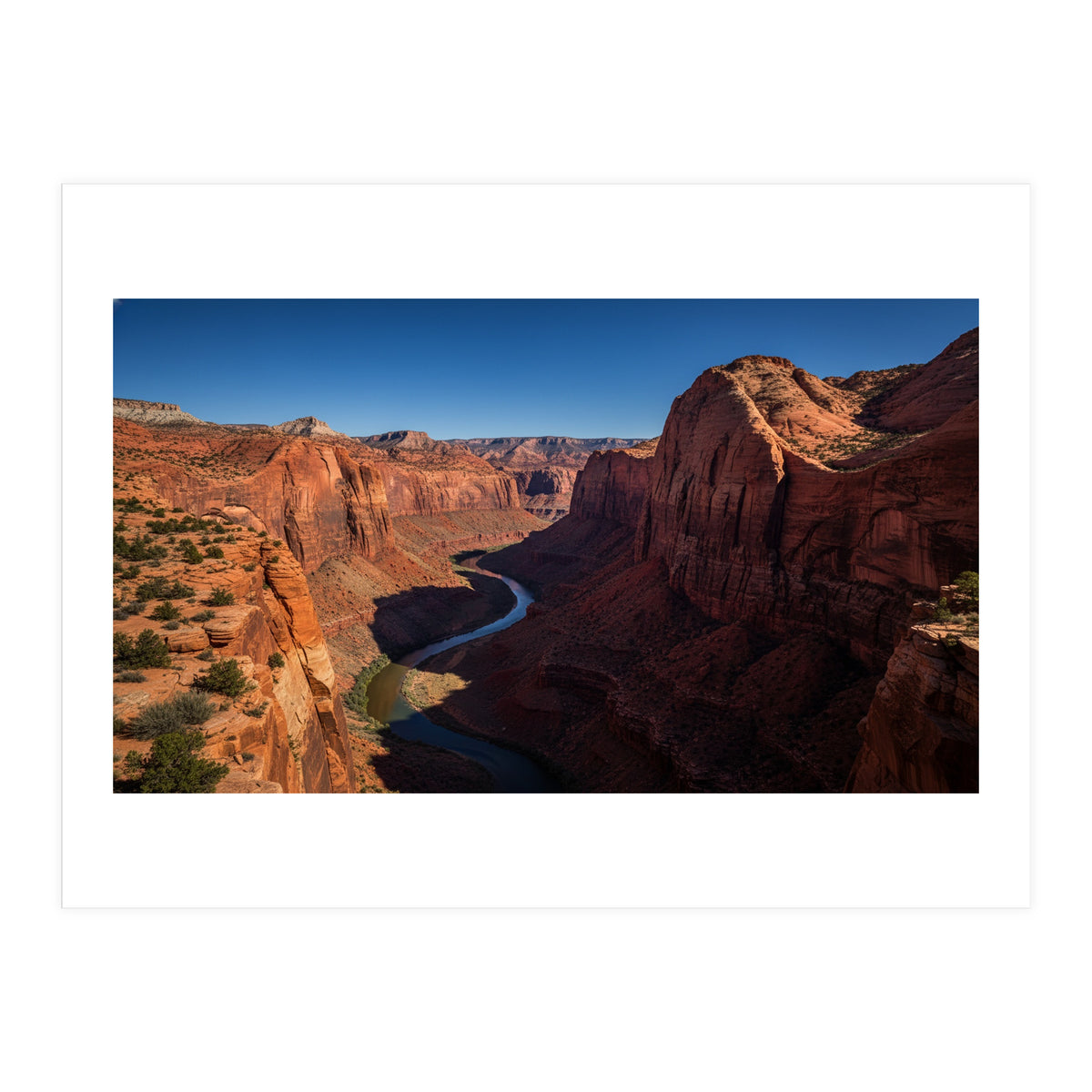 Canyon Majesty: River Through the Red Rocks (Print Only)