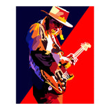 Stevie Ray Vaughan Rock Blues Guitarst Pop Art WPAP (Print Only) thumbnail