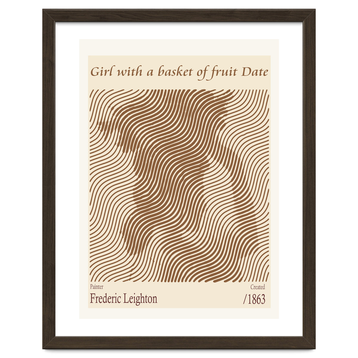 Girl With A Basket Of Fruit Date – Frederic Leighton (1863)