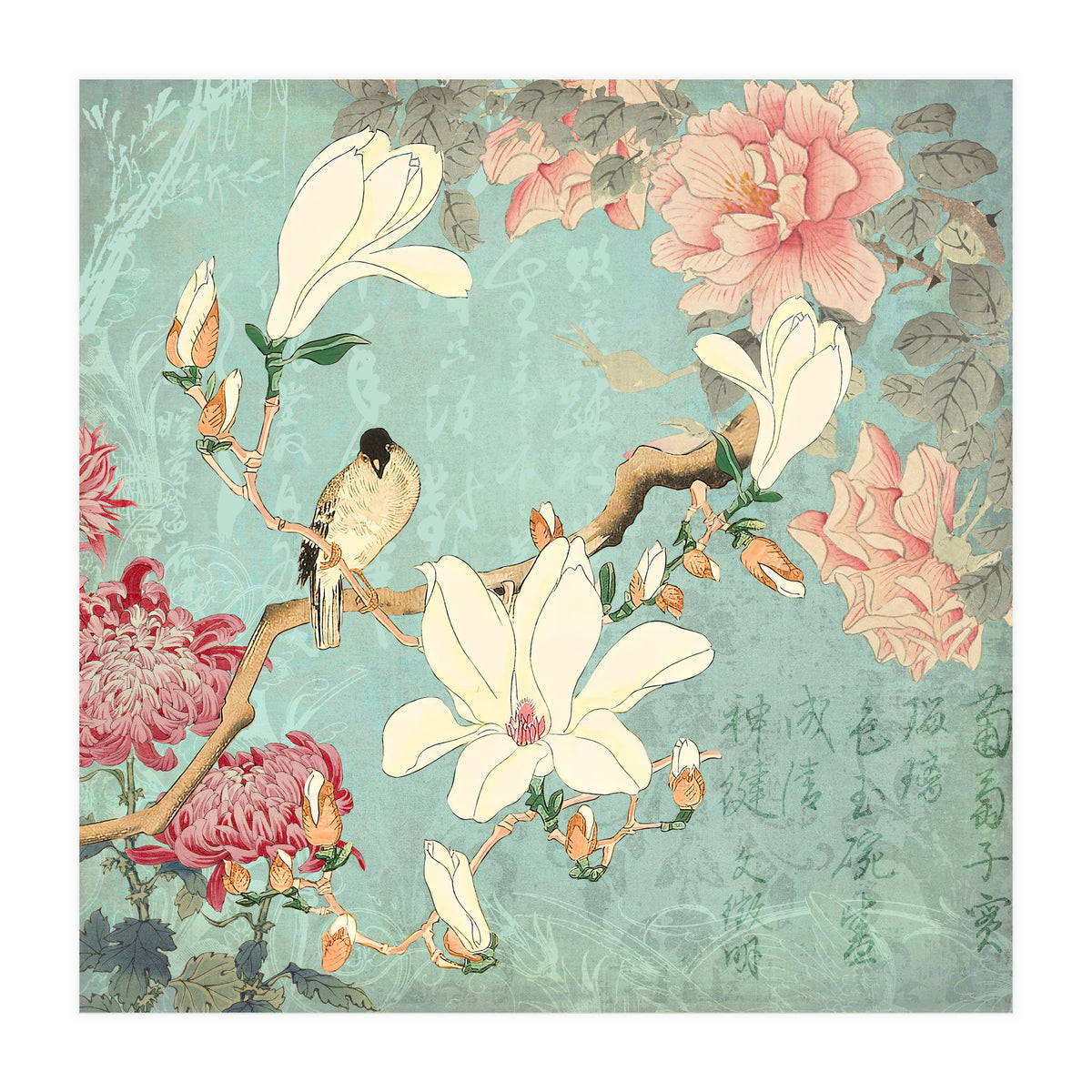 Chinese Magnolia Garden (Print Only)
