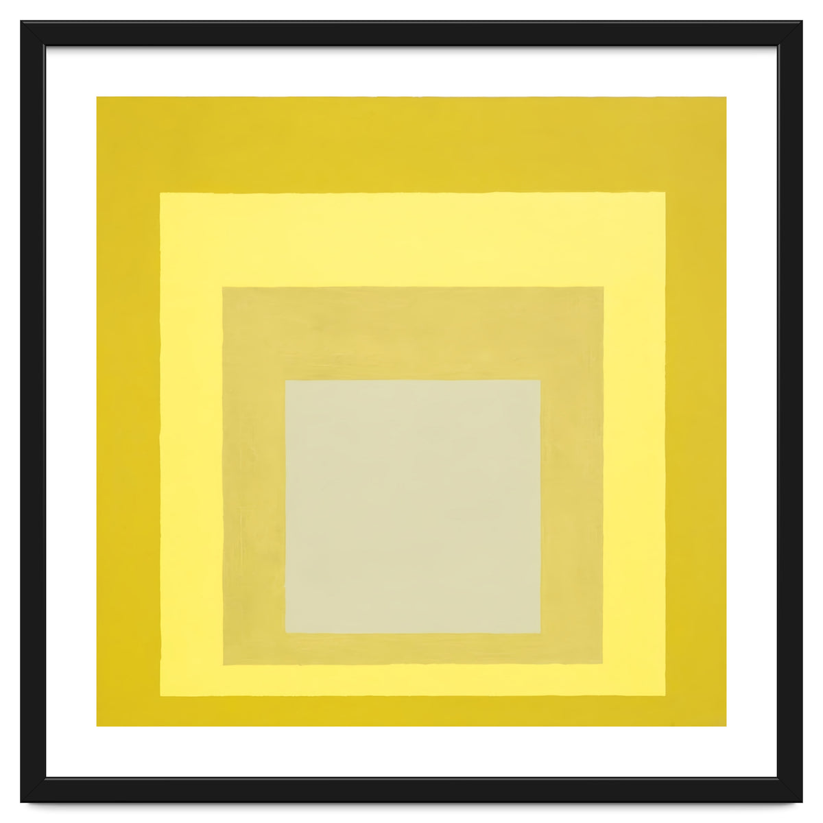 JOSEF ALBERS - HOMAGE TO THE SQUARE YELLOW WHITE
