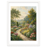 Enchanted English Cottage Garden Oil Painting thumbnail