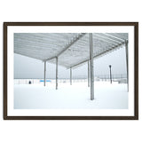 Sunshade site in the winter beach thumbnail
