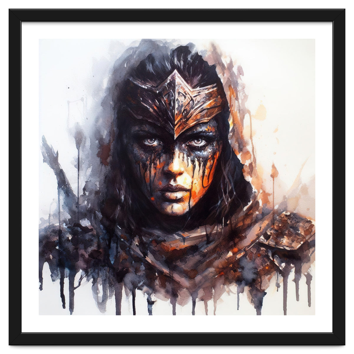 Armored Medieval Warrior Woman