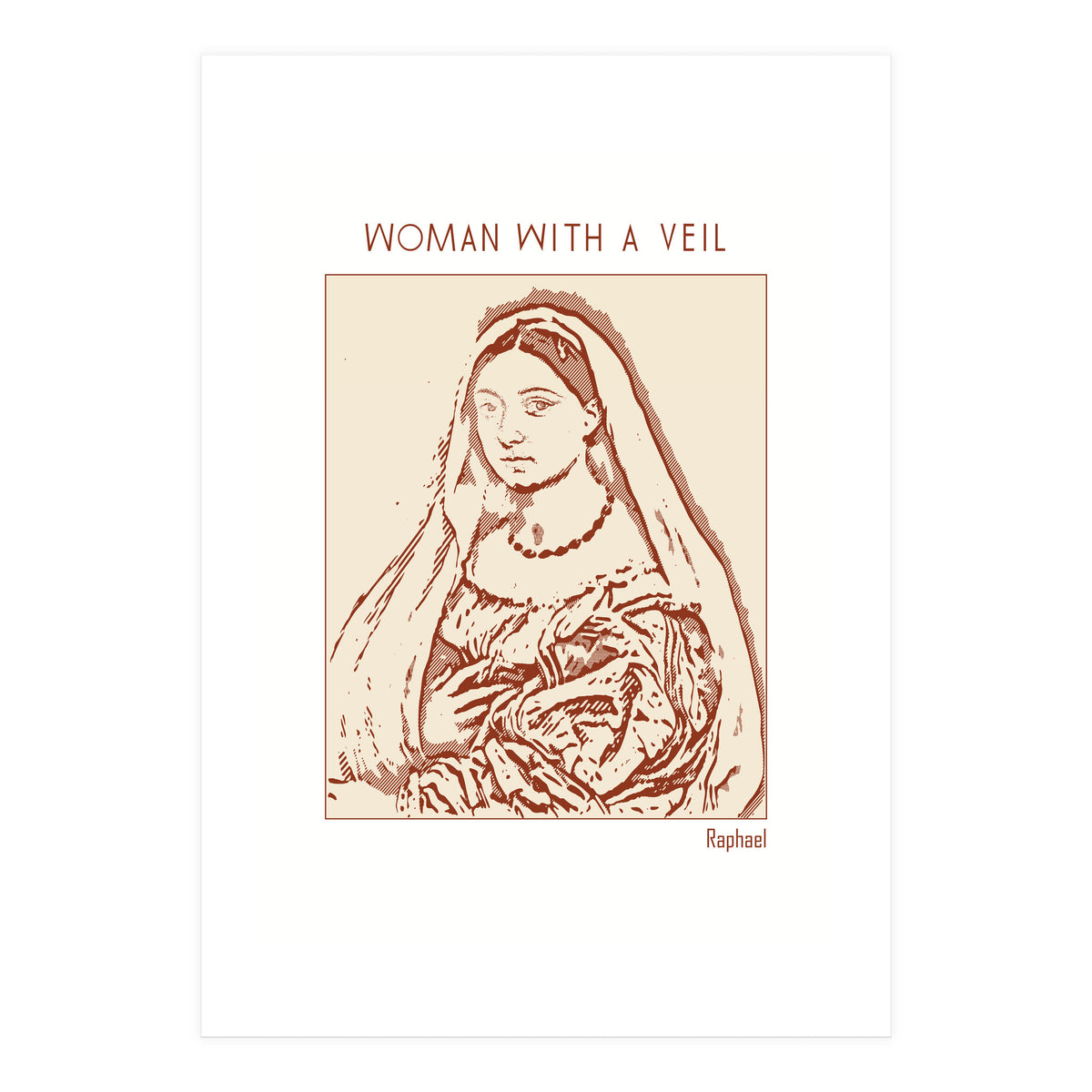 Woman With A Veil – Raphael (Print Only)