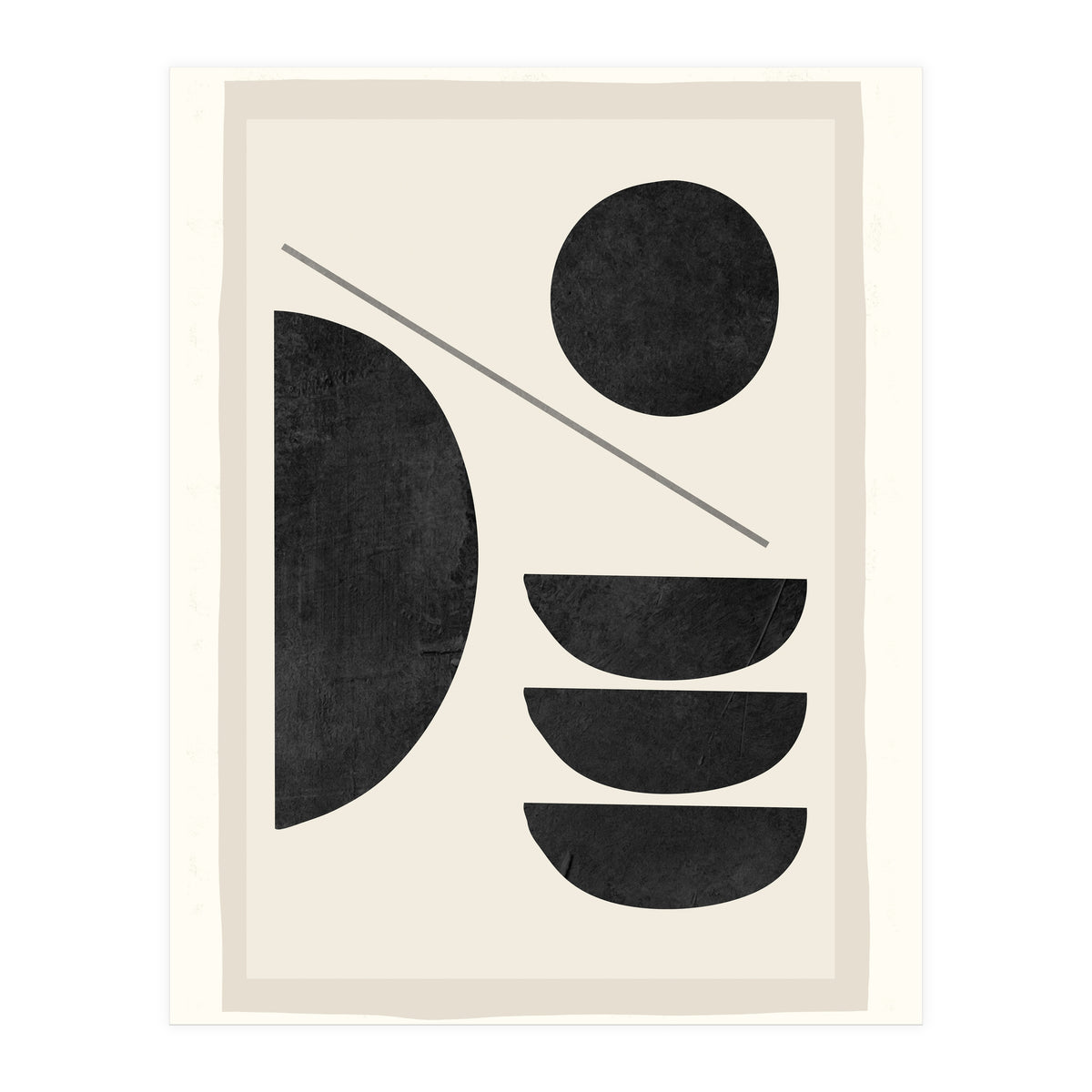 Modern Abstract Minimal Shapes 187 (Print Only)