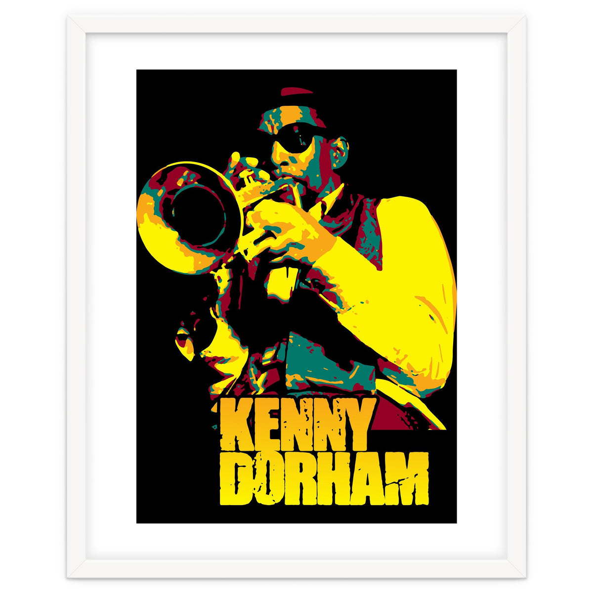 Kenny Dorham Jazz Trumpeter in Pop Art
