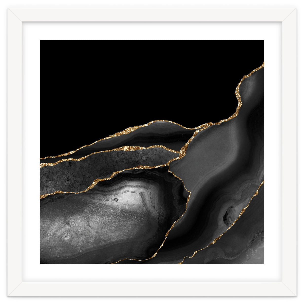 Black & Gold Agate Texture 04