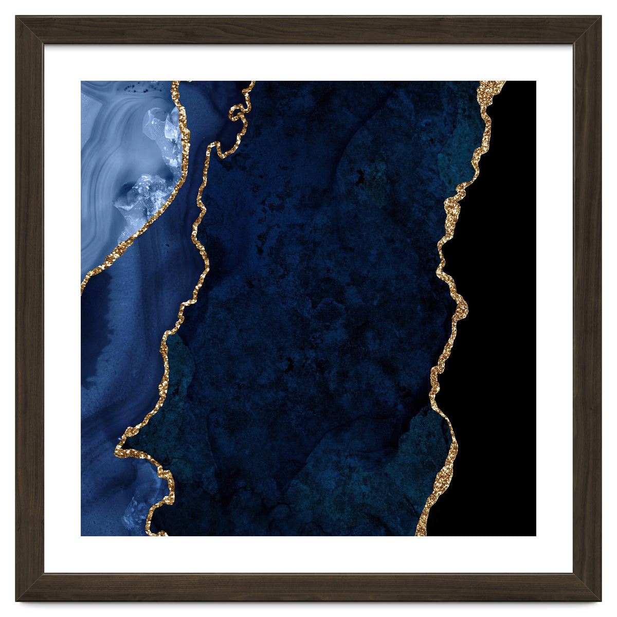 Navy & Gold Agate Texture 15