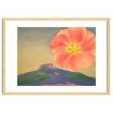 Georgia O’Keeffe – Hollyhock Pink with Pedernal (1937) | Vibrant Modernist Floral Landscape of New Mexico thumbnail