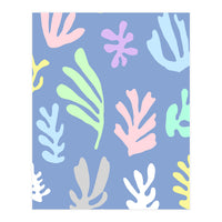 Matisse Colorful Leaves Blue (Print Only)