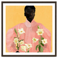 Girl Holding Flowers 2
