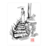 woman Descending Stairs (Print Only) thumbnail
