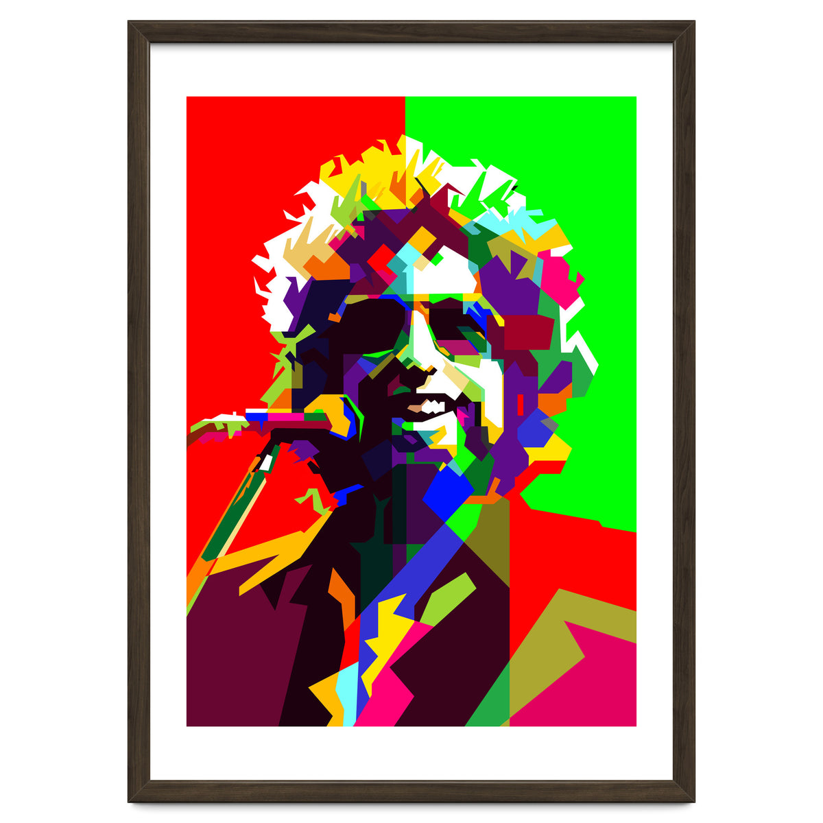 Bob Dylan Country Folk Singer Pop Art WPAP