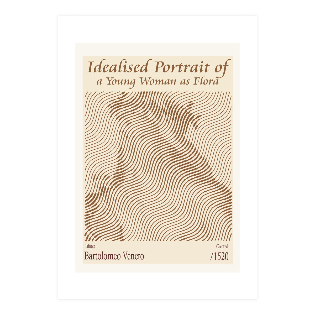 Idealised Portrait Of A Young Woman As Flora – Bartolomeo Veneto (1520) (Print Only)