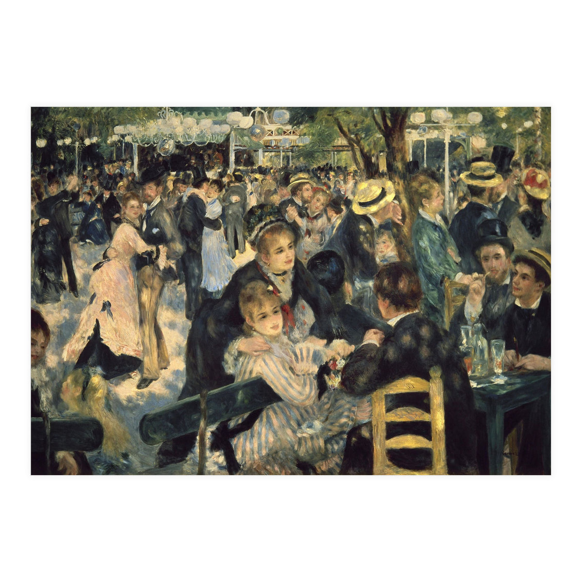 'Dance at Le moulin de la Galette', 1876, Oil on canvas, 131 x 175 cm. (Print Only)