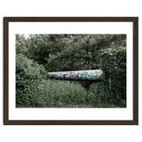 Graffiti pipe among the summer forest thumbnail