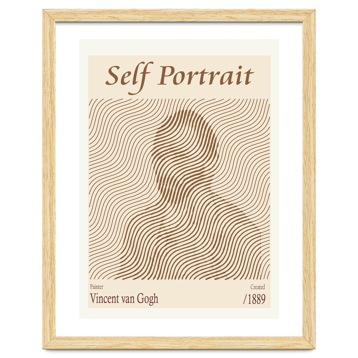 Self Portrait Vincent Van Gogh (1889)