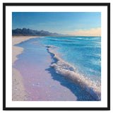 Sparkling Pastel Shoreline with Glittering Turquoise Waves thumbnail