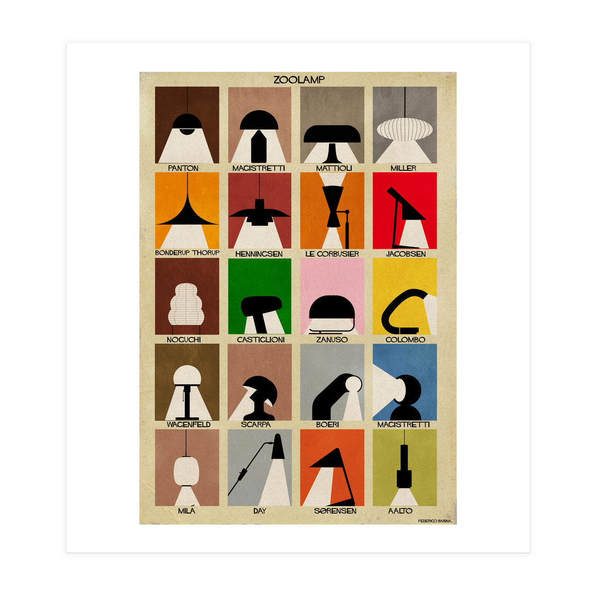 Zoo Lamp Lampade (Print Only)