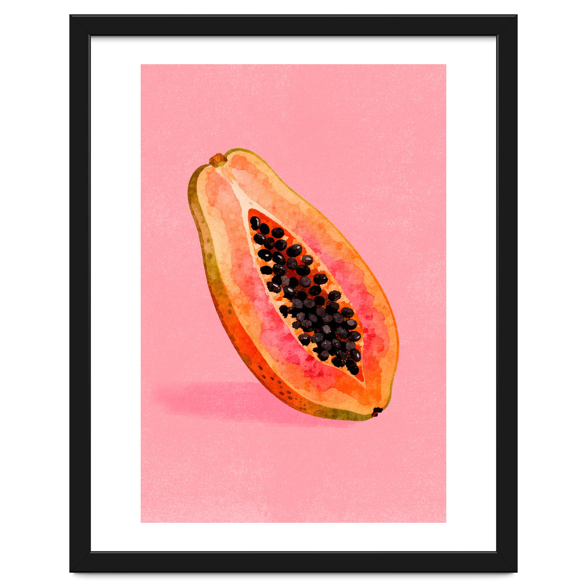 Papaya fruit illustration