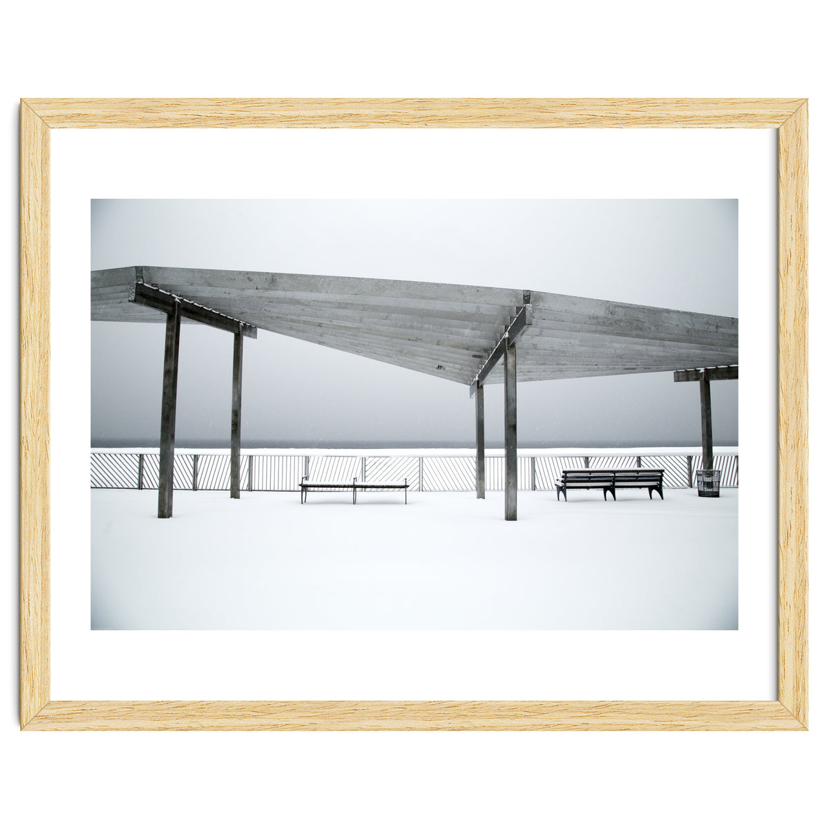 Rest point - Winter seascape