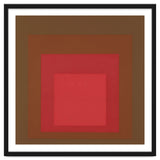 JOSEF ALBERS - HOMAGE TO THE SQUARE, RED, BROWN thumbnail