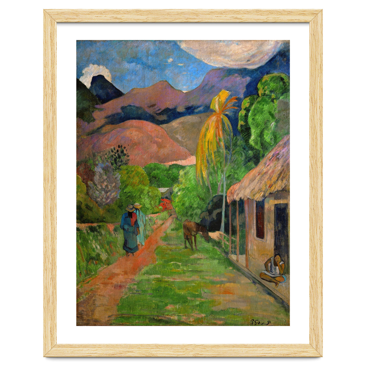 Path in Papeete, called rue du Tahiti. Oil on canvas (1891) 115.5 x 88.5 cm Cat. W 441.