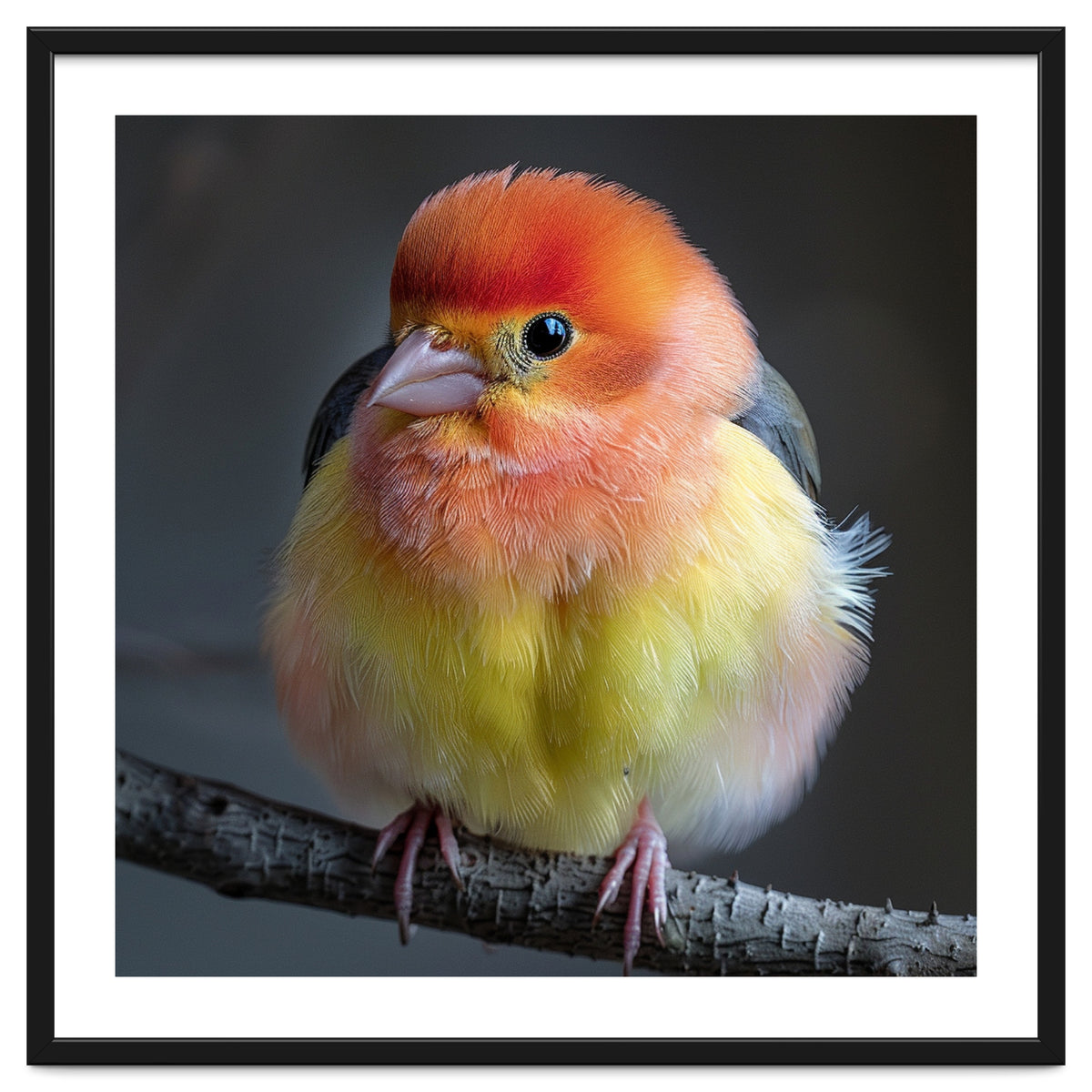 Beautiful Bird With Vibrant Orange And Yellow Plumage
