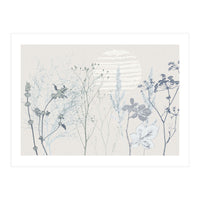 Plant based calming atmosphere soft blue (Print Only)