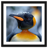 King Penguin In Falling Snow thumbnail