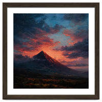 Majestic Mountain Peak at Sunset