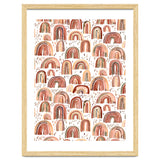 Cute Watercolor Rainbows Terracota thumbnail