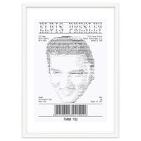 Receipt Art Elvis Presley