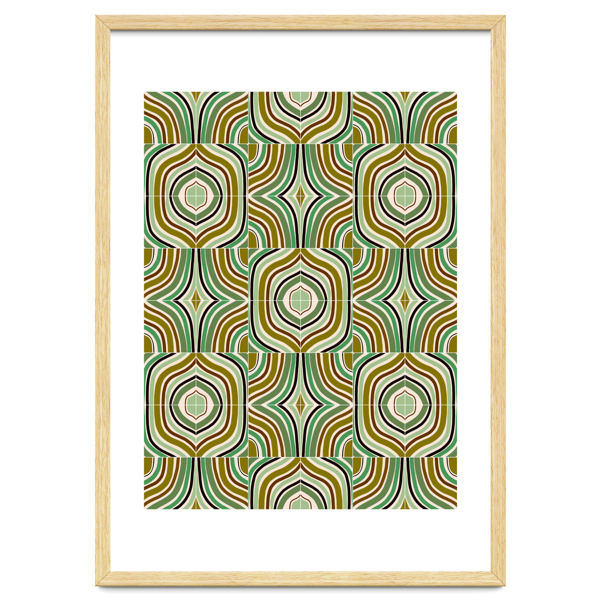 Jade Retro Rainbow Tiles