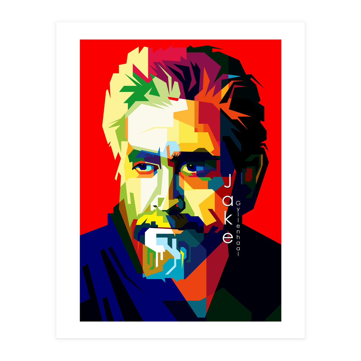 Jack Gyllenhaal Movies Actor Pop Art WPAP (Print Only)