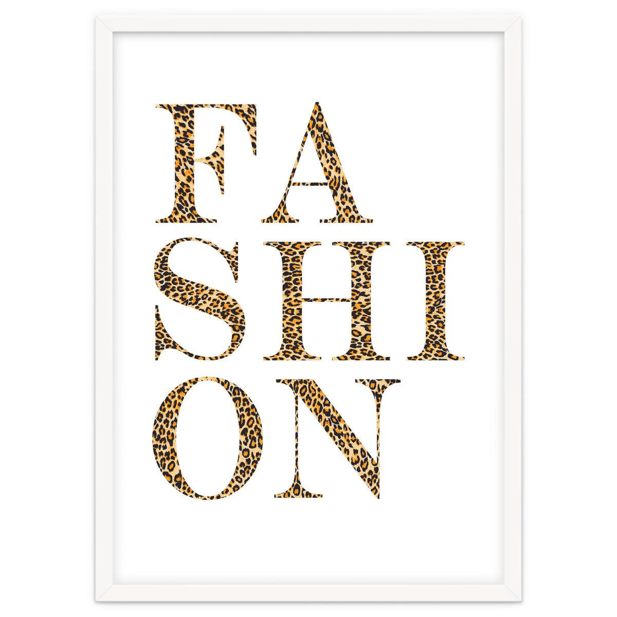 Fashion, Leopard Print Letters, Modern Chic decor