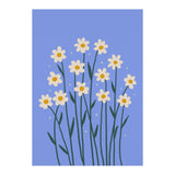 Simple Daisies - periwinkle (Print Only) thumbnail