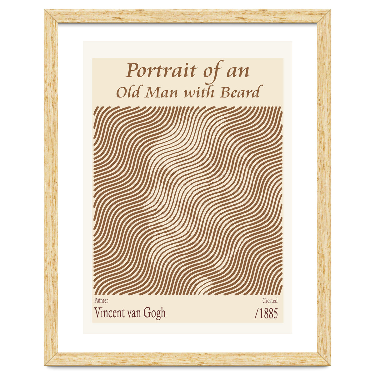 Portrait Of An Old Man With Beard – Vincent Van Gogh (1885)