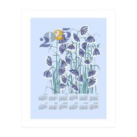 calendar 2025 pastel light blue (Print Only)