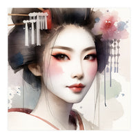 Rose Veil Modern Geisha (Print Only)