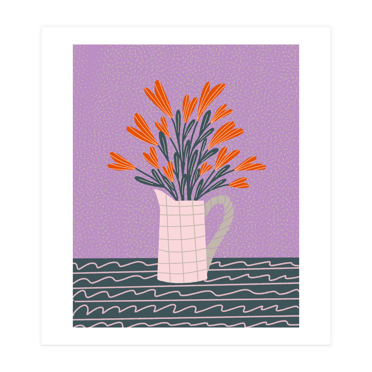 Floral Pitcher  (Print Only)